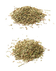 Pile of dried rosmarinus seasoning