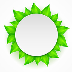 Round leaves icon