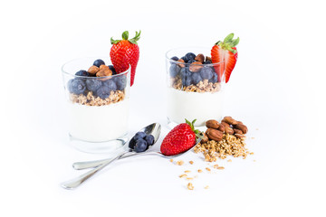 Joghurt Creme mit Heidelbeeren