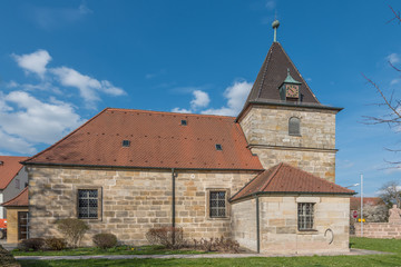 Fototapeta premium Kirche St. Jakobus, Marloffstein in Mittelfranken