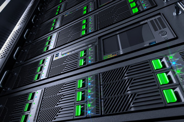 Server rack panels in data center