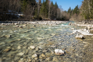 Fluß Ostrach im Hintersteiner Tal