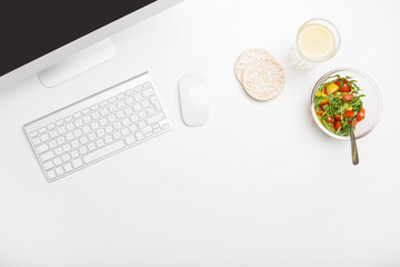 Healthy lunch at office