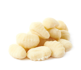 Pile of gnocchi dough dumplings