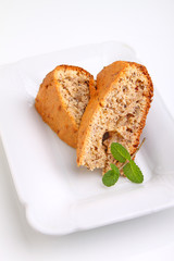 homemade pastries, banana bread with nuts