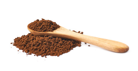 Pile of instant coffee grains