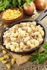 Pasta with minced meat