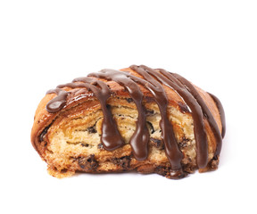 Roll bun pastry isolated