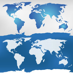 Illustration of the world map