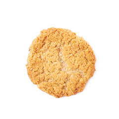 Oatmeal cookie isolated