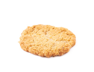 Oatmeal cookie isolated