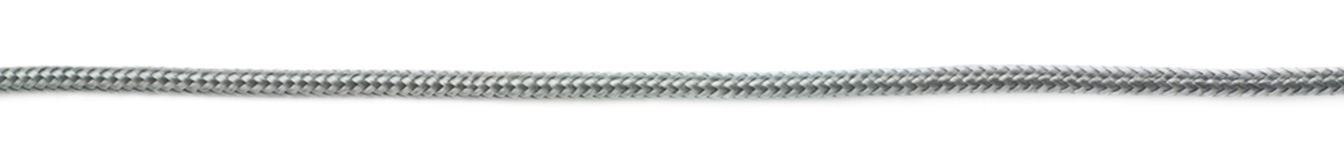 Fragment of gray rope isolated