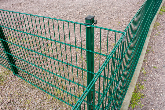 Gittermattenzaun im Detail
