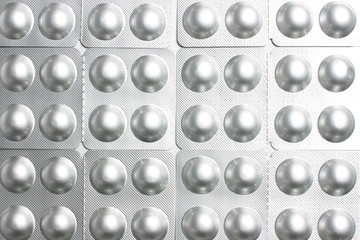 Background of round pills