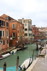 Fototapeta na wymiar Rain in Venice, Italy