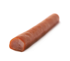 Meat sausage stick snack isolated