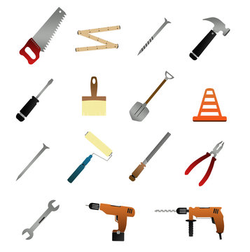 Werkzeuge Web Icons Farbe