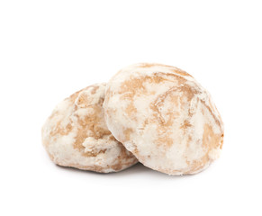 Russian gingerbread cookie isolated