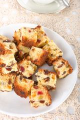 Früchtekuchen- Häppchen zum Tee