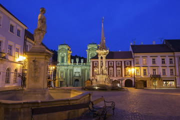 Fototapeta na wymiar Main Square in Mikulov in Czech Republic