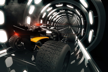 Hot-Rod in tunnel © Who is Danny