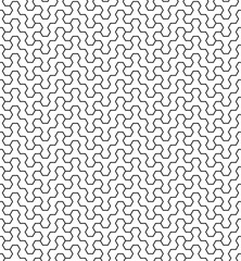 Seamless Geometric Pattern. Regular Tiled Ornament. Vector.