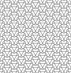 Seamless Geometric Pattern. Regular Tiled Ornament. Vector.