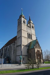 Fototapeta na wymiar Church of Saint Jochannis, Jochanniskirche, Magdeburg, Germany