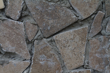 broken tile wall
