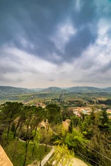Fototapeten panorama of the medieval village © Vivida Photo PC