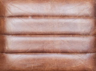Reddish brown leather