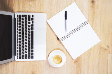 Notebook and copybook top