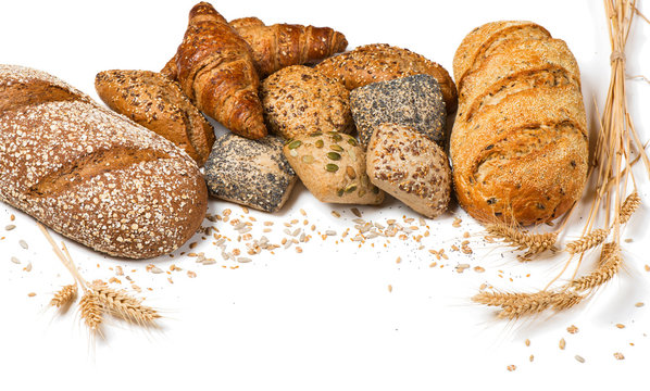 Different bread and seeds