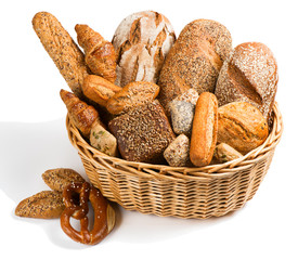 Bread in a big basket