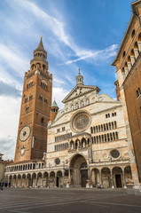Cremona Cathedral of the Assumption of Our Lady - obrazy, fototapety, plakaty
