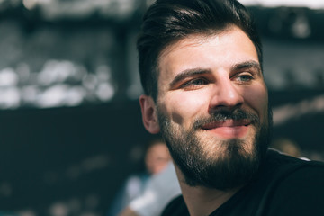 Handsome man outdoors portrait