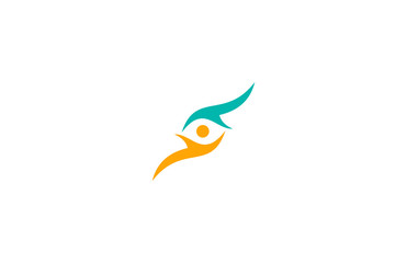 human eye abstract logo