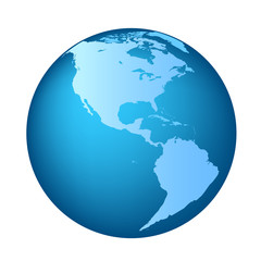 Globe with Americas