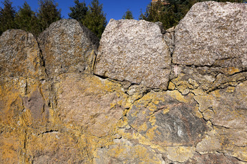 Part of a stone wall  