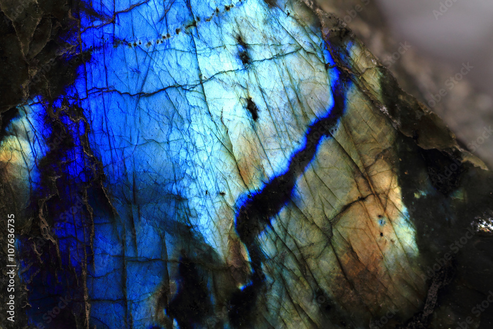 Sticker labradorite mineral background