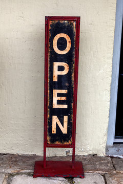 Open for buusiness sign