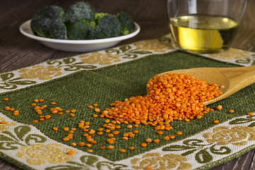 handful of red lentils