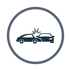 Cars crash icon