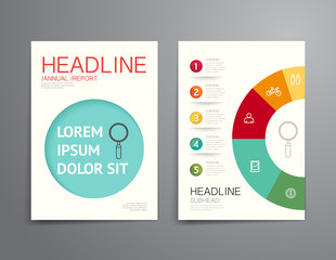 Business brochure, flyer, magazine cover design template vector.