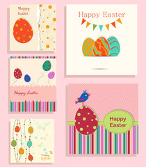 Set of Easter background