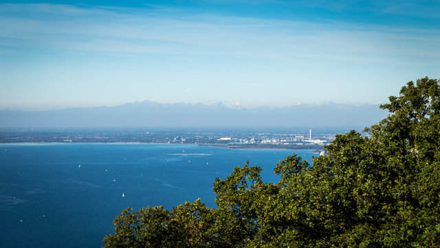 The gulf of trieste in a sunny day