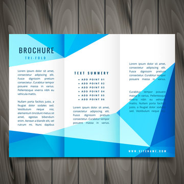 modern trifold brochure vector design