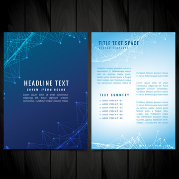 brochure flyer vector design illustration