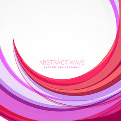 clean pink wave background design illustration