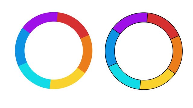 Progress loading bar UI indicators. Loading Circle. Download progress, preloader animation web design template, interface upload. Cartoon flat animation of UI element in 4K. Alpha matte channel.